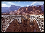 Dwa, Mosty, Historic Navajo Bridge, Kanion, Marble Canyon, Park Narodowy Wielkiego Kanionu, Arizona, Stany Zjednoczone