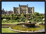 Zamek Culzean, Culzean Castle, Miasto Maybole, Szkocja, Wielka Brytania, Park, Fontanna