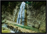 Wodospad Dao Falls, Wyspa Cebu, Filipiny, Skała