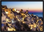 Domy, Morze, Santorini, Grecja
