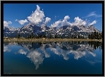 Jezioro, Góry, Alpy, Austria