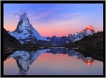 Jezioro, Gry, Zachd Soca, Matterhorn, Szwajcaria