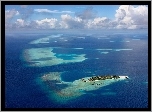 Malediwy, Wyspa, Morze, Niebo
