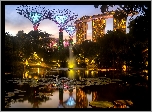 Staw, Hotel, Marina Bay Sands, Ogród, Gardens by the Bay, Singapur
