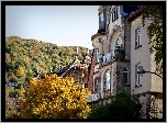 Niemcy, Heidelberg, Domy, Las, Jesień