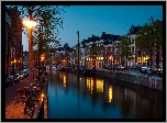 Amsterdam, Nocą, Rzeka