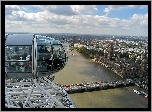 Londyn, Pałac, Westminsterski, Rzeka, Tamiza, Most, Wieża, Widokowa