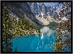 Kanada, Park Narodowy Banff, Góry, Jezioro Moraine, Drzewa