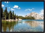 Kalifornia, Park Narodowy Yosemite, Jezioro Tenaya, Góry, Las