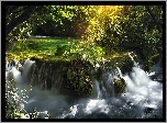 Park Narodowy Plitvice, Chorwacja, Rzeka, Wodospad