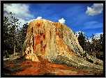 Stany Zjednoczone, Kolorowa, Skała, Park Narodowy Yellowstone