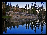 Stany Zjednoczone, Stan Kalifornia, Park Narodowy Yosemite, Góry, Lasy, Skała