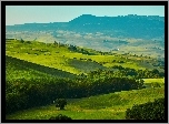 Wzgórza, Toskanii, Włochy