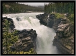 Wodospad, Skały, Alberta, Kanada