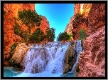 Wodospad, Skały, Park Narodowy Grand Canyon