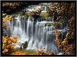 Jesień, Wodospad, Rzeka