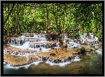 Tajlandia, Wodospad, Kanjanaburi
