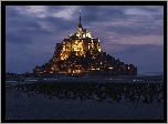 Opactwo św. Michała Archanioła, Wyspa Mont Saint-Michel, Zatoka Wzgórza Świętego Michała, Normandia, Francja