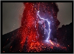 Wyspa, Kiusiu, Erupcja, Wulkanu Sakurajima, Burza