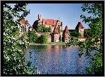 Zamek Krzyżacki, Rzeka Nogat, Malbork, Polska