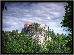 Zamek Bled, Miejscowość Bled, Słowenia, Skała