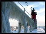 Zima, Latarnia Morska, Morze