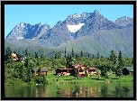 Alaska, Domy, Góry, Wieś