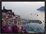 Amalfi, Miasto, Zatoka, Łodzie