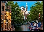Amsterdam, Rzeka, Statek, Miasto