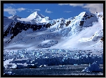 Antarktyda, Góry, Szczyty, Zima, Śnieg