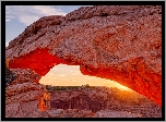 Park Narodowy Canyonlands, Łuk Mesa Arch, Skała, Kanion, Stan Utah, Stany Zjednoczone