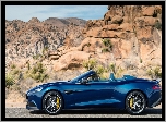 Aston Martin, Vanquish, Volante, Skały, Rośliny