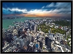 Auckland, Nowa Zelandia, Z lotu ptaka