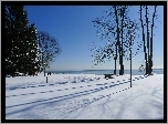 Zima, Ławka, Morze