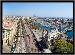 Barcelona, Hiszpania, Przystań, Droga, Domy