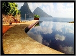 Pomost, Basen, Morze, Góry, Saint Lucia, Karaiby