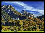 Zamek Neuschwanstein, Bawaria, Niemcy, Góry