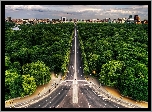 Berlin, Panorama, Miasta, Arteria, Komunikacyjna, Park