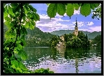 Bled, Kościół, Jezioro, Kasztan