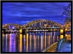 Hohenzollern Bridge, Cologne, Nadrenia Północna, Westfalia, Niemcy