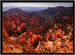 Góry, Skały, Kanion, Drzewa, Park Narodowy Bryce Canyon, Utah, Stany Zjednoczone