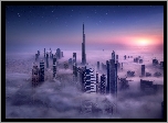 Zjednoczone Emiraty Arabskie, Dubaj, Mgła, Drapacze chmur, Wieżowiec Burdż Chalifa