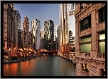 Chicago, USA, Wieżowce, Rzeka