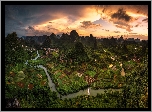 Chiny, Region Kuangsi, Prefektura Guilin, Rzeka Gui Jiang, Li River, Wschód słońca, Góry Mao er Shan