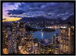 Vancouver, Coal Harbour, Miasto, Stanley Park, Wieżowce, Jezioro