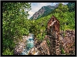 Crystal Mill, Colorado, Młyn, Rzeka, Góry