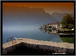 Czarnogóra, Kotor, Domy, Góry, Jezioro