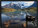Park Narodowy Torres del Paine, Góry Cordillera del Paine, Jezioro Pehoe, Patagonia, Chile