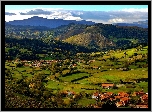 Góry, Dolina, Lasy, Łąki, Wioski, Anievas, Kantabria