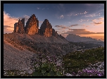 Włochy, Dolomity, Góry, Masyw, Tre Cime di Lavaredo